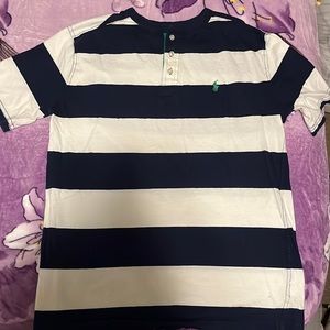 Medium Striped Polo Ralph Lauren Tee. SZ: M